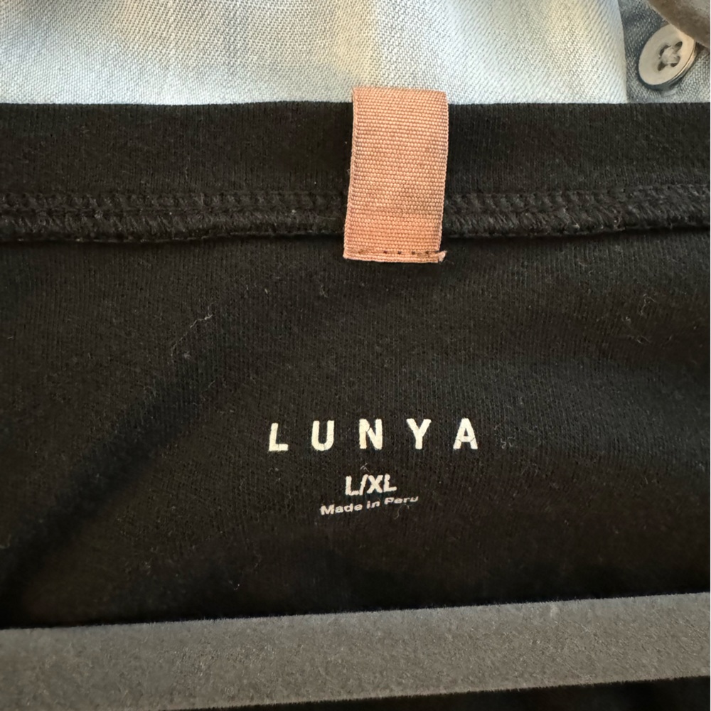 Lunya black sleep shirt